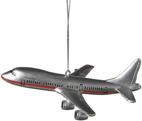 1 X Commercial Airliner Resin Hanging Tree Ornament - Size 4.25 inch by Midwest-CBK...