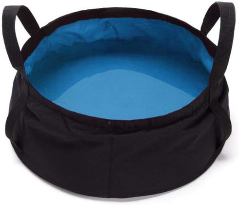 10L Collapsible Bucket Compact Portable Folding Water Container Wash Basin Lightweight & Durable for Outdoor Traveling Hiking Fishing Gardening Ca...