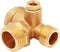 Solid Brass 3-Port Air Compressor Check Valve M10*1 x G3/8" x G1/2" Male Female Threaded Tube Connector Non-Return Valve...