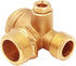 Solid Brass 3-Port Air Compressor Check Valve M10*1 x G3/8" x G1/2" Male Female Threaded Tube Connector Non-Return Valve...
