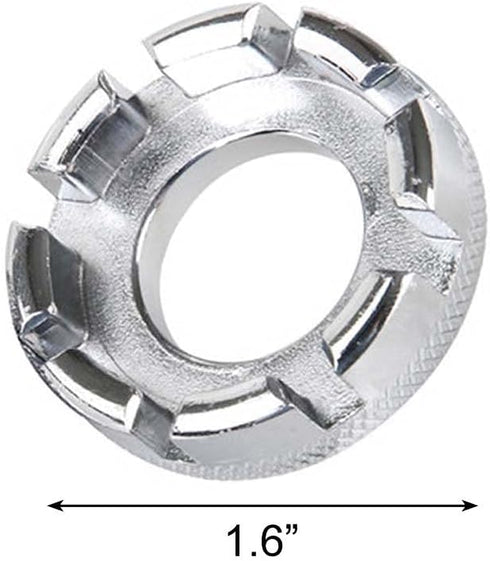 Bicycle Spoke Wrench Tool 6 in 1 Bike Wheel Spoke Tool for Truing and Repairing Cycling Wheels...