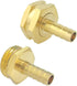 Hooshing 3/8" Garden Hose Repair Kit Male and Female Brass Hose Mender End Repair Connector with Clamps...