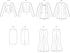 Vogue Misses' Close Lined Jacket, Pencil Skirt and Semi-Fitted High-Rise Pants Sewing Pattern Packet, Design Code V2017, Sizes 8-10-12-14-16, Mult...