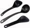 DOERDO 3Pcs Rice Paddle Spoon Soup Spoon Non Stick Rice Scooper Cooking spoon for Rice Soup Potato, Black...