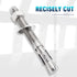 1/2"x 4-1/2" inch Stainless Steel Standard Strong Wedge Anchor, Fasteners for Concrete (4 pcs)...