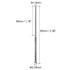 uxcell Mini Diamond Burrs Grinding Drill Bits for Rotary Tool 2.35mm Shank 1.5mm Cylindrical Ball Nose 5 Pcs...