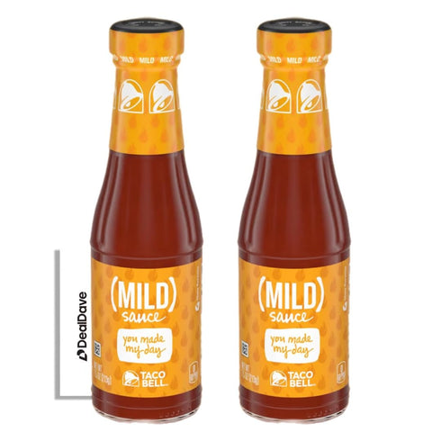 Taco Bell Mild Sauce (2 Pack) 7.5 ouce with Deal Dave Card...