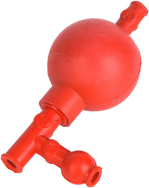 Hapivida Pipetting Ball, 3 Openings Lab Rubber Suction Bulb Quantitative Rubber Pipette Filler Lab Suction Ball for Industrial Mineral Agricultura...