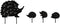 Hedgehhog Decorative Garden Stakes Metal Garden Statues Small Cute Silhouette Stake for Yard Outdoor Garden Lawn Decoration, Set of 4...