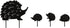 Hedgehhog Decorative Garden Stakes Metal Garden Statues Small Cute Silhouette Stake for Yard Outdoor Garden Lawn Decoration, Set of 4...