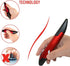 lychee Wireless Optical Pocket Pen Mouse, 2.4GHZ USB Wireless Optical Pen Mouse 800/1200/1600 DPI Adjustable Handwriting Mini Mice for PC Laptop N...