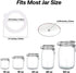 Silicone Replacement Gasket, Airtight Rubber Seals Rings for Mason Jar Lids, Leak-Proof Canning Silicone Fitting Seals for Glass Clip Top Jars (Wh...