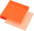 4 Pack Transparent Sticky Notes 7.6x7.6CM Self-Stick Book Tabs 200 Sheets Waterproof PET Markers Sticky Notes Pad (Orange)...