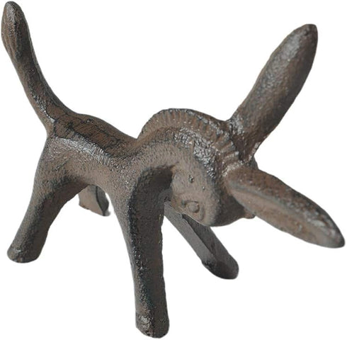 Iron Animal Figurine Donkey Horse Sculpture Desktop Animal Ornaments for Home Office Decoration...