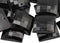 Allstarco 18mm Jet Black CH37 Square Flat Back Sew On Beads for Crafts Plastic Acrylic Rhinestones with Holes for Sewing, Clothing Embelishments, ...