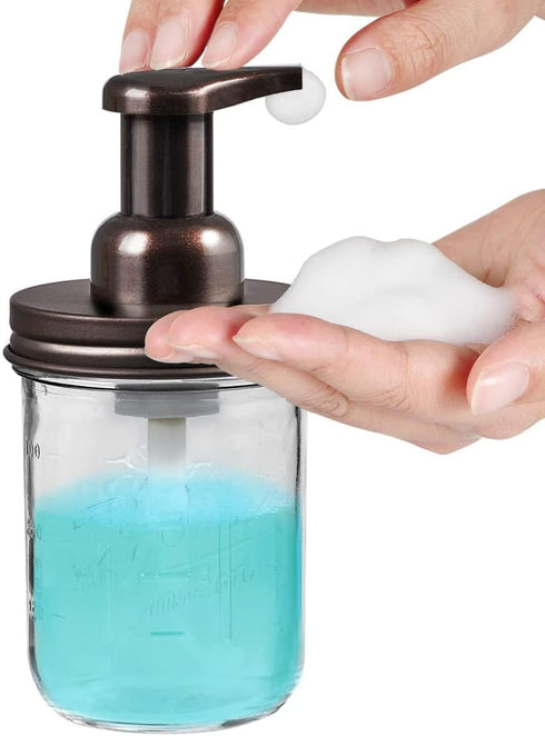 SheeChung Bathroom Accessories, Toothbrush Holder, Foaming Soap Dispenser, Bathroom Decor, Bathroom Accessory Set, Dish Soap Dispenser for Bathroo...