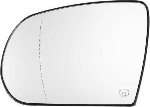 X AUTOHAUX Car Left Rearview Heated Side Mirror Glass for Jeep Cherokee 2014-2019 68228919AA 68228913AA Replacement Heated Mirror Glass with Backi...