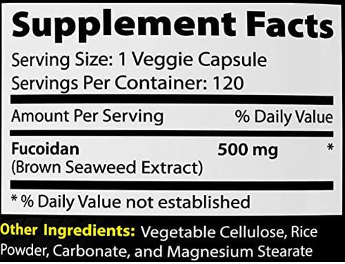 Absonutrix Fucoidan Pure-brown seaweed extract laminaria Japonica cell immunity (120 capsules)...