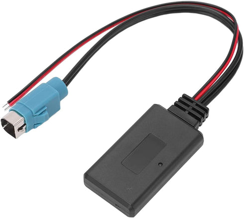 Acouto Car Bluetooth 5.0 Radio AUX in ABS Adapter Audio Cable Replacement for Alpine KCE?236B CDE9885 9887 Bluetooth AUX in Cable CDA-9886R CDA-98...
