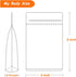 100 PCS Stand Up Pouches, 4 x 6 inch Kraft Paper Food Bags with Clear Window, Reusable Ziplock Food Storage Bags Resealable Pouches for Foods, Cof...