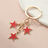 Meefisher Women's Stars Bag Charms Cute Enameled Keychain Keyring for Purse Accessories Kawaii Aesthetic Gifts,Red...