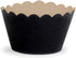 Dress My Cupcake Standard Reusable Glitter Black Cupcake Wrappers, Set of 50 Black Cupcake Liners...