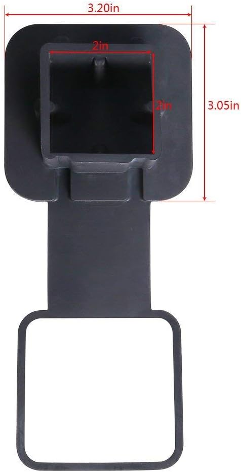 2PCS 2” Trailer Hitch Cover 2 inch Trailer Hitch Plug Tow Receiver Tube Plug Cap Hitch Receivers Cover Compatible with Class 3 4 5 GMC Toyota Ford...