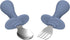 2 Pcs Toddler Utensils Forks and spoons set, Stainless Steel Childrens Silverware for Safe flatware Metal Kids Cutlery set with Round Handle, BPA ...