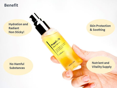 Propolis 73.4% Glow Serum - Large size 1.69 fl oz Korean Glass Skin Made in Korea Skin Care K-Beauty...