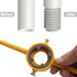 6Pcs PVC Thread Maker Tool Pipe Threader Plumbing Tool Kit Plastic Pipe Round Die Set with 3 Dies 1/2", 3/4" and 1" NPT Die Set Manual Hand Tool f...