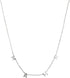 Mama Necklace, 925 Sterling Silver Dainty Link Chain with the Message Mama....