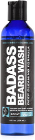 Badass Beard Care Beard Wash for Men - Makes Your Beard Smell Fresh and Clean, Keeps Beard Hair Light, and Skin Hydrated and Refreshed, 8oz...