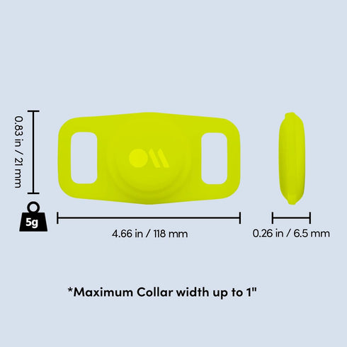 Case-Mate Airtag Dog Collar Holder - Water Resistant Airtag Holder Dog Tag - Lightweight, Protective Airtag Case for Dog Collar - Pet Collar Airta...