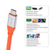 CY Cable USB3.2 Cable 20Gbps USB4 Ultra Soft High Flex 100W 8K 5K 4K USB4.0 Hyper Super Flexible Cord Male to Male Compatible with iphone15 iPad P...