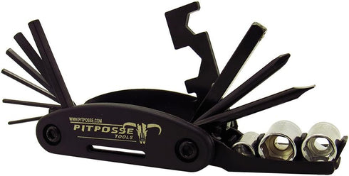 Pit Posse PP2828 Folding Metric Repair Tool Set Kit - Motorcycle Bike Bicycle Cycling Mechanic Portable Multi Functional...