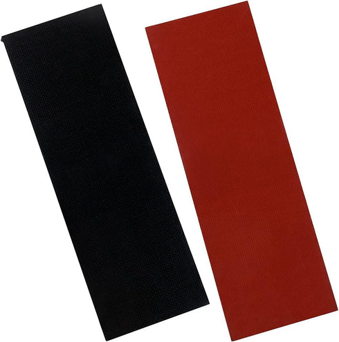 Cool Hand 2 pcs G10 Knife Handle Scales Slabs Custom DIY Tool Material for Knives Making Blanks Blades, Red/Black, KHM-G10-6...