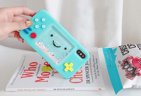 UnnFiko Squishy 3D Cartoon Game Case Compatible with iPhone XR, Creative Liquid Stars Funny Play Case Soft Rubber Protective Cover for Girls Women...