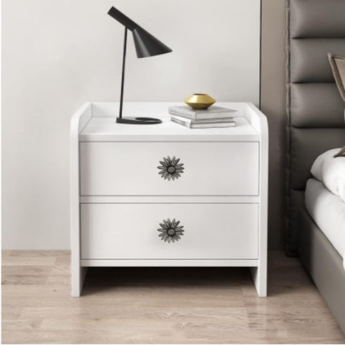 Retro Flower Knobs 4 Pcs Unique Single Hole Knob Drawer Cabinet Wardrobe Dressing Table Closet Cupboard Furniture Door Handle Hardware Decoration ...