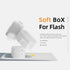 Wihte Flash Diffuser, Camera Flash Light Diffuser, Dome Bounce Light Diffuser Compatible with Godox TT600 TT685II V860II V860III V860II V850III Fl...