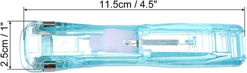PATIKIL 4.5" x 1" Clam Clip Dispenser, 1 Set Binder Clam with 50 Pcs Clips for Binding Paper, Files, Office Documents, and Food Sealing, Sky Blue...