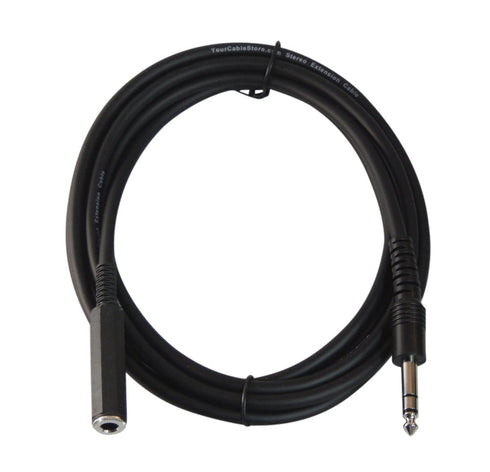 10 Foot 1/4" (6.3mm) Stereo Headphone Extension Cable...