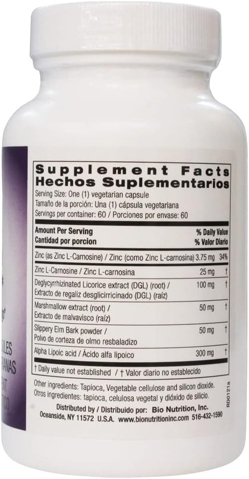 Bio Nutrition Leaky Gut Wellness, 60 Veg Caps Inc...