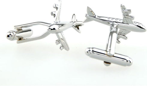 Plane Cufflinks Commercial Jet Pilot Wedding Fancy Gift...