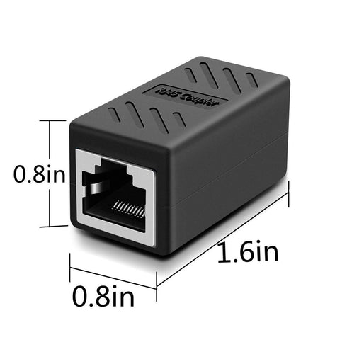 Y.D.F RJ45 Coupler, Network Coupler, Ethernet Connectors, Hielded in-Line Coupler for Cat7/Cat6/Cat5e/Cat5 Ethernet Cable Extender Connector - Fem...