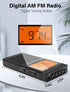 AM FM Portable Radio Personal Radio with Excellent Reception Battery Operated by 2 AAA Batteries with Stero Earphone, Large LCD Screen, Digtail Al...