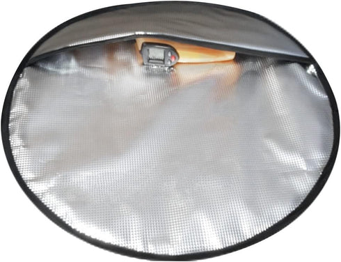 Steering Wheel Sun Shade Cover, Steering Wheel Sun Block Anti-Heat Aluminum Foil Steering Wheel Cover Steering Wheel Sun Heat Shield for SUV Truck...