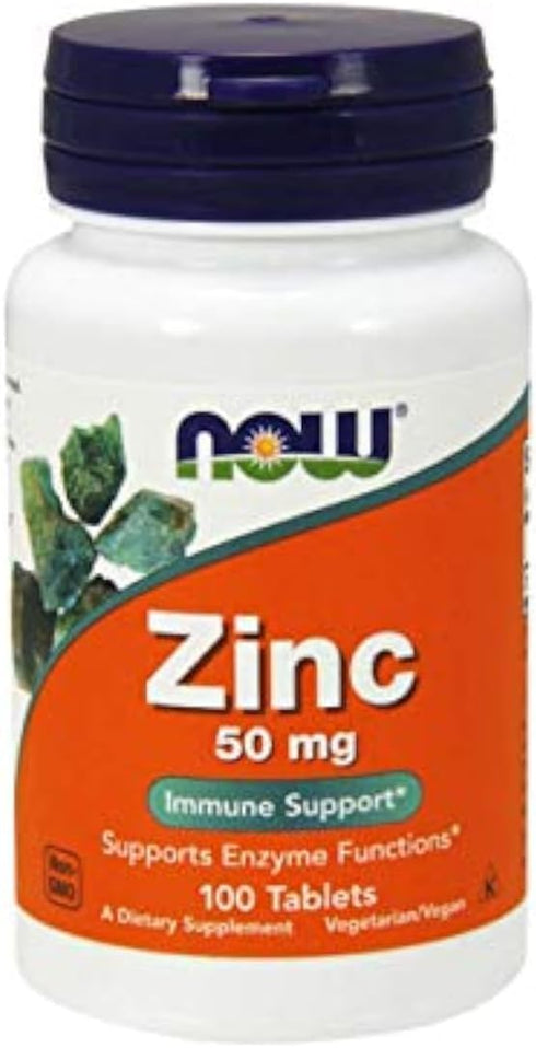 NOW Foods Zinc Gluconate, 100 Tablets / 50mg...