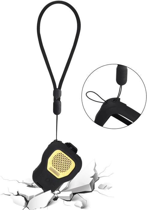 Protective Cover Carrying Silicone Case Compatible with DEWALT Wearable Bluetooth Speaker (Black)...