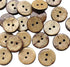 Chenkou Craft 100pcs Small 1/2"(13mm) Brown Natural Coconut Coco Button 2 Holes Craft Clothe Sewing (1/2"(13mm))...