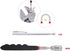 Magnetic Pick Up Kit 5pc, With 1lb And 10lb Pick Up Rod, Square 360 Swivel Adjustable Inspection Mirror And Flexible Led Flashlight, Magnetic And ...